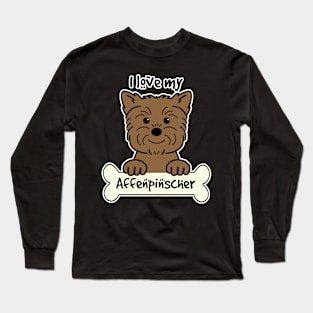 I Love My Affenpinscher Long Sleeve T-Shirt